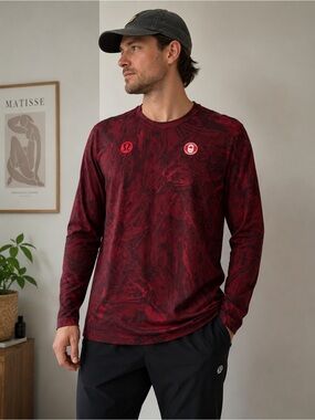 NWT Lululemon Team Canada Fundamental Long Sleeve Tee Medium Olympics Athleisure
